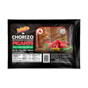 Spicy Cured Pork Sausage / Chorizo Centroamericano Picante 6/2Lbs