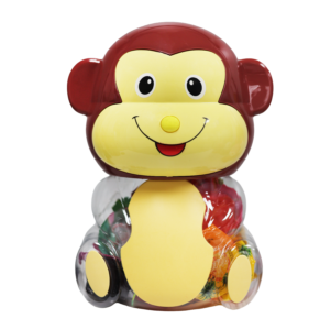Monkey Assorted Jelly Fruit Jar / Gelatina Frutas Surtidas Mono Bote 6/19/35g